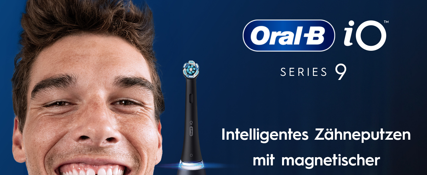 Електрична зубна щітка Oral-B iO Series 9, набір з 2 шт (Чорна та Рожева), 3 додаткові насадки та футляр