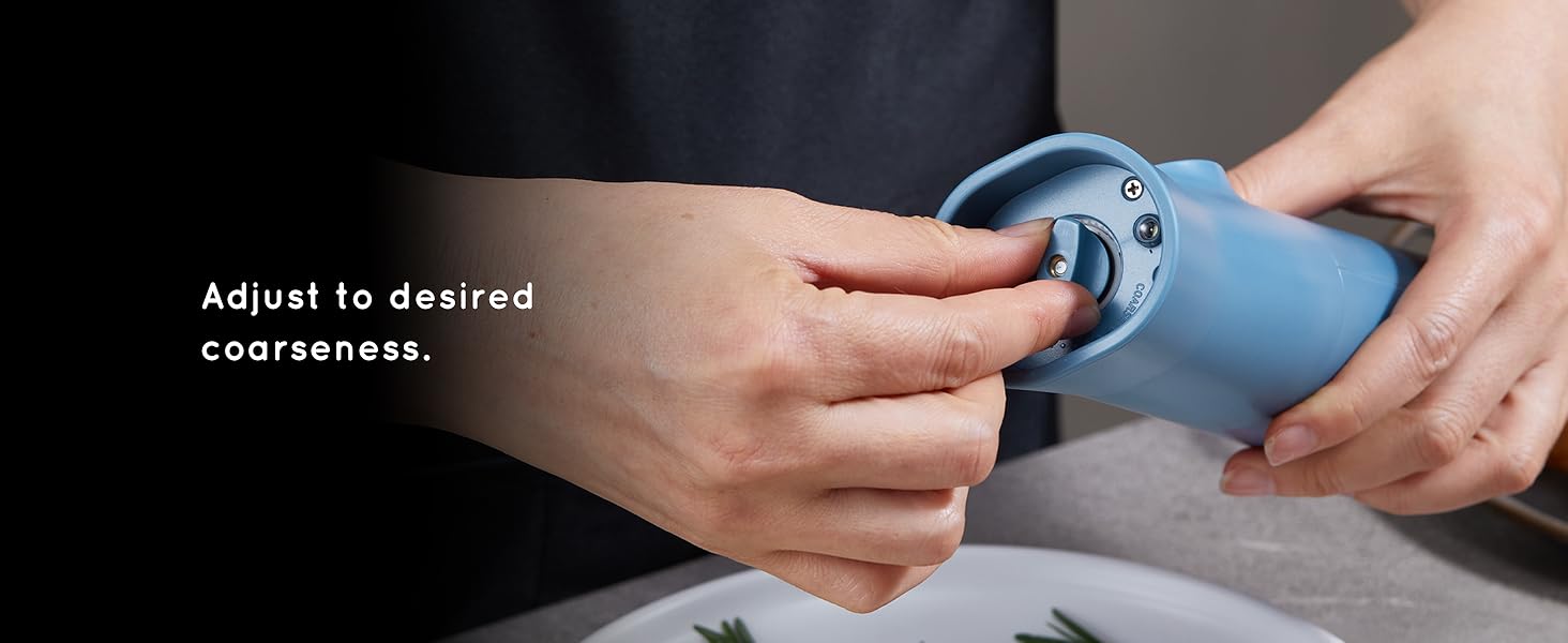 Електричні мельниці для солі та перцю Flendy, набір 2 шт. з USB-C зарядкою, для сухих спецій, чорного кольору