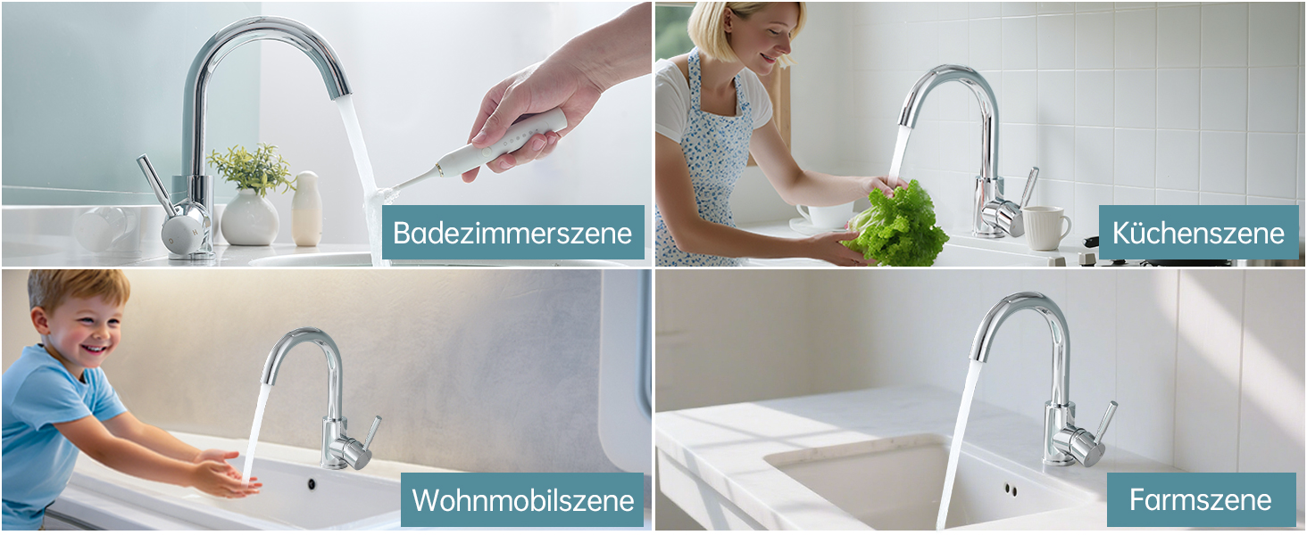 Змішувач для ванної кімнати Fransiton Bad Hoch, водозберігаючий, хром