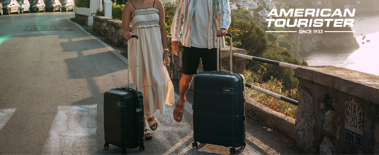 Набір валіз American Tourister Skymax 3 шт. синій (Midnight Blue) - міцні та стильні
