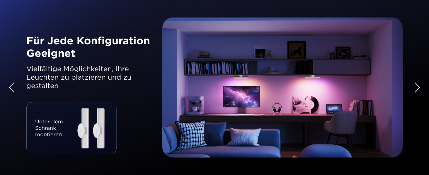 Світлодіодні LED-панелі Govee RGBICWW для підсвічування телевізора, геймінгу та створення атмосфери (Сріблястий)