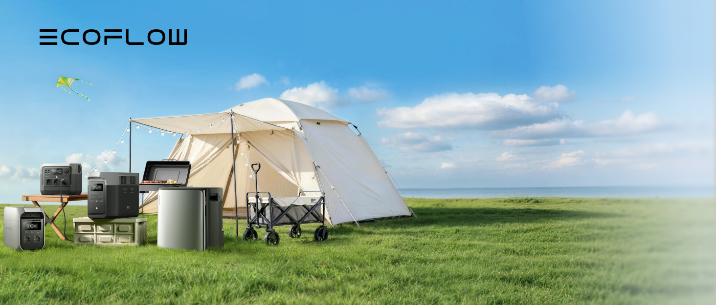 Портативна електростанція EcoFlow DELTA 3 Plus 1024 Вт-год, LiFePO4 акумулятор, 1800 Вт (пік 3600 Вт), швидка зарядка за 56 хв, сонячний генератор для кемпінгу та резервного живлення