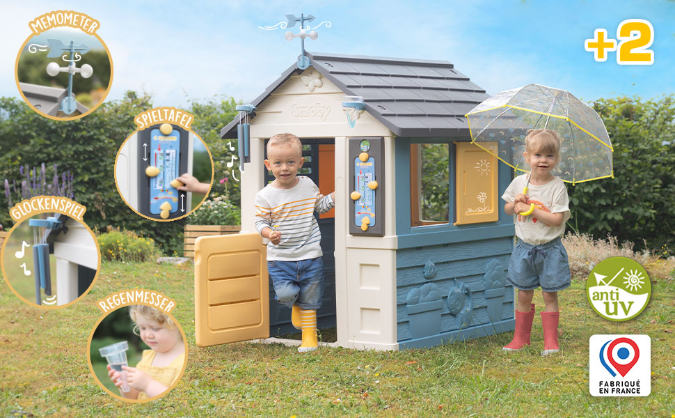 Дитячий будиночок Smoby Life 4 Сезони 103x122x143 см - для ігор та навчання про погоду та пори року, від 2 років