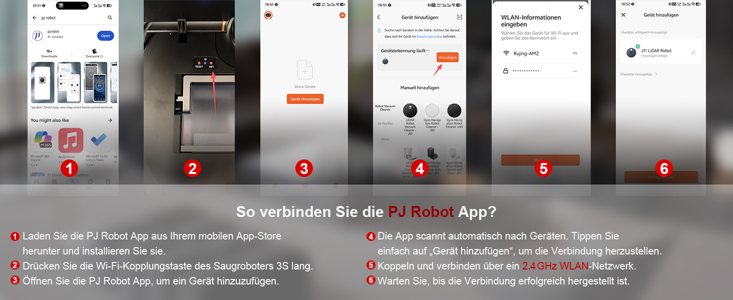 Робот-пилосос Chuboor з функцією миття 3 в 1, 6500Pa, LiDAR навігація, керування через додаток/WiFi/Alexa, автозарядка, 150 хв роботи, для шерсті тварин, килимів та твердих підлог, чорний
