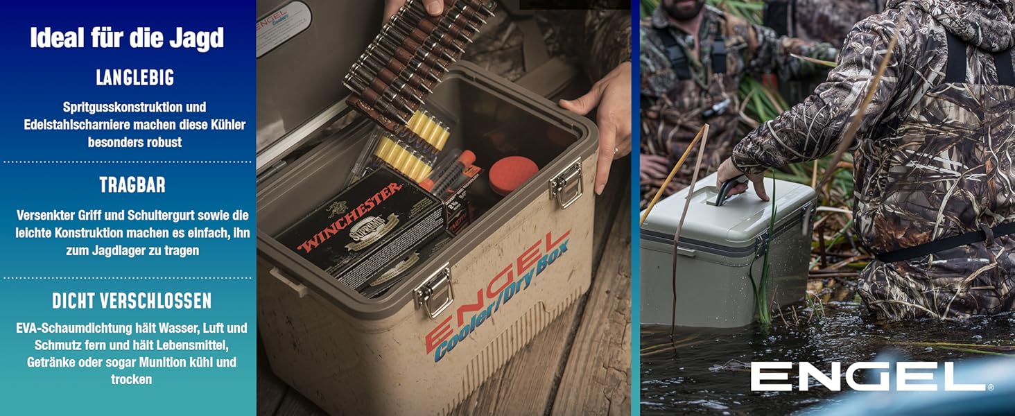 Термобокс ENGEL 30qt (28.4л) герметичний, портативний для кемпінгу, пікніка, туризму - охолоджувач без електрики, колір: блакитний