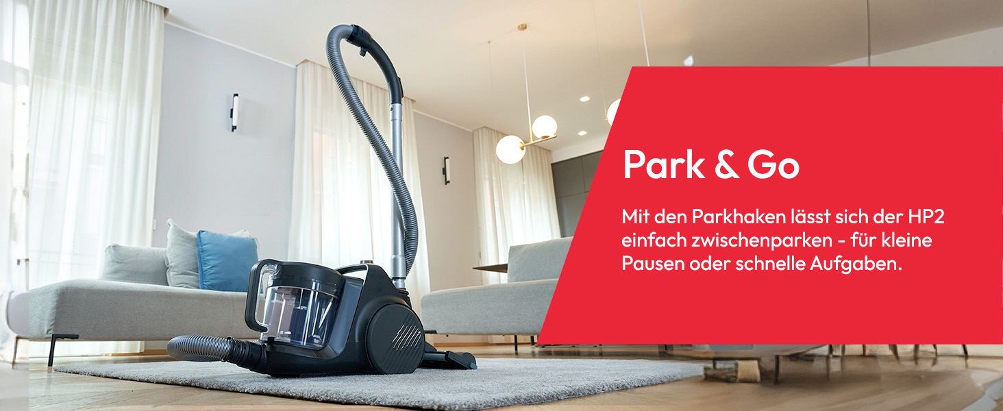 Пилсос Hoover HP1 без мішка, 850W, 2L, EPA-фільтр, аксесуари, радіус дії 7.5м, для твердих поверхонь та килимів