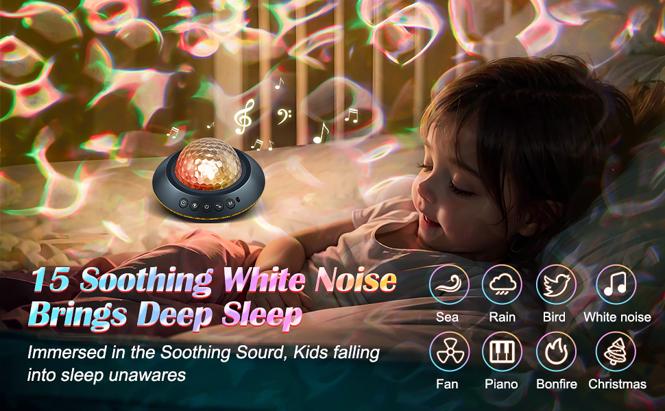 Проектор зоряного неба Sternenhimmel з Bluetooth, нічник для дітей та жінок, 300 режимів, лампа північного сяйва, декор кімнати (Ліловий)