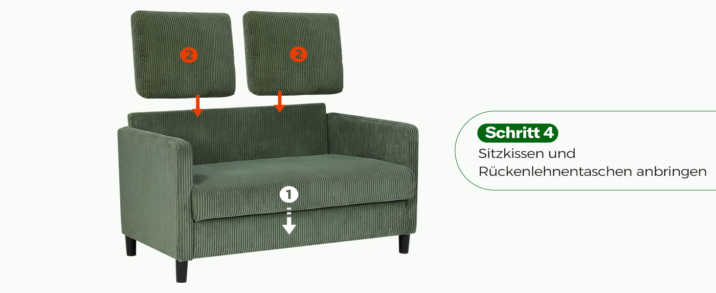 Зручне дитяче ліжко-софа 2 місця з дерева, 130 см, зелений колір