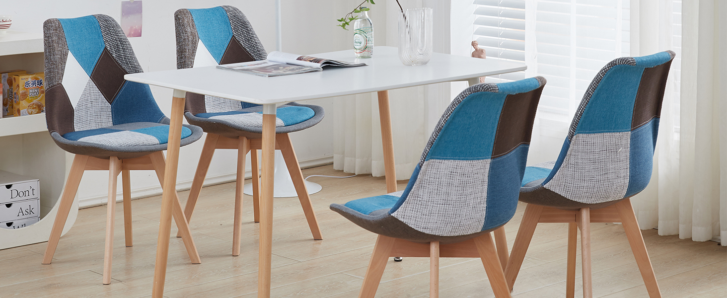 Стільці для їдальні GrandCA HOME: дерев'яні, з масиву бука, в стилі ретро, комплект на 2 шт.