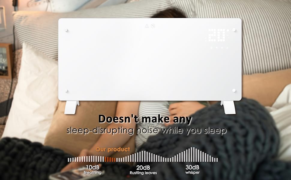 Конвектор DONYER POWER 2500W з Wi-Fi, 24H таймер, дистанційне керування, ультратонкий, настінний/підлоговий, білий