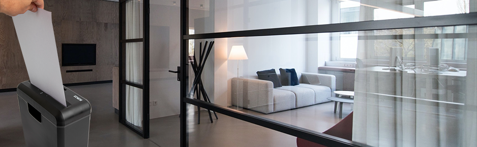 Шредер для дому та офісу Ediesi: знищення до 6 аркушів, для кредитних карт, CD та DVD, 10 літрів