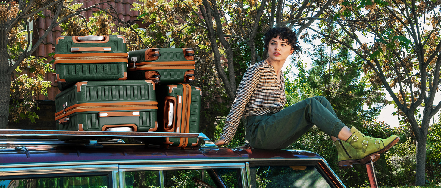 Набір валіз Melalenia 3 шт. з жорсткою обшивкою, чорний (M 53см + L 63см + XL 73см), з TSA замком та 4 колесами