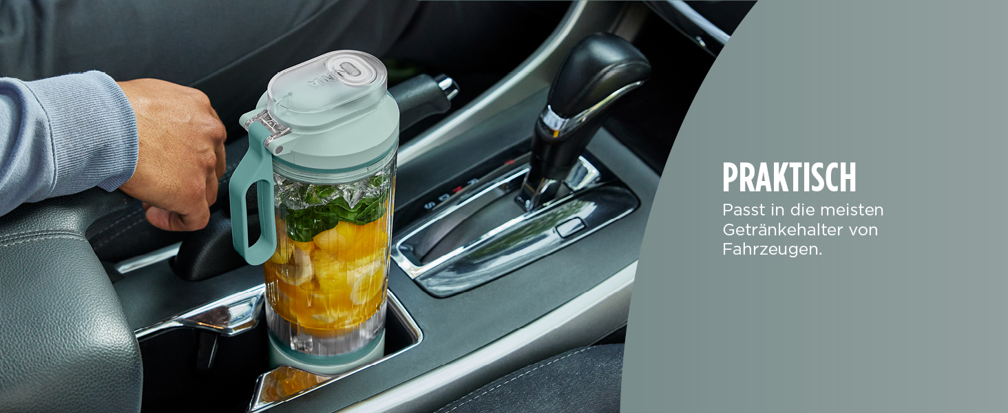 Портативний блендер Ninja Blast Max: 570 мл, акумулятор, 3 функції, для смузі та протеїнових коктейлів (BC251EULD)