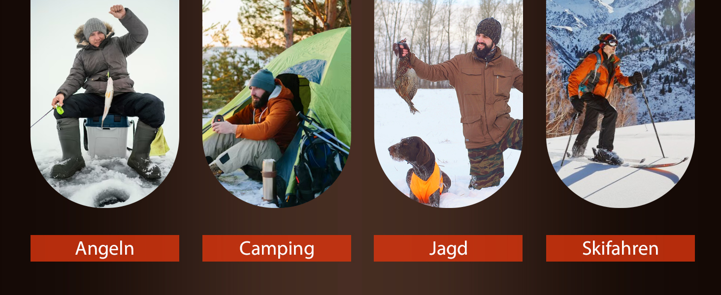 Електричні грілки для рук VTHW, набір 2 шт. - 20 годин тепла, USB, 3 температурні режими, для спорту та Raynaud's, помаранчевий