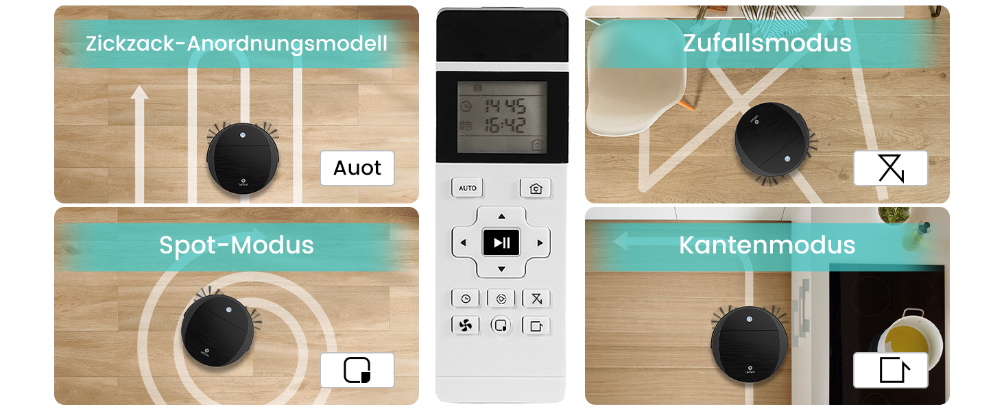 Робот-пилосос LEFANT M1 з функцією миття, багатоступенева побудова карти, зони заборони, потужність 5500Pa, час роботи до 150 хв, ідеальний для шерсті тварин та твердих підлог, керування через додаток/Alexa (M21O RC)