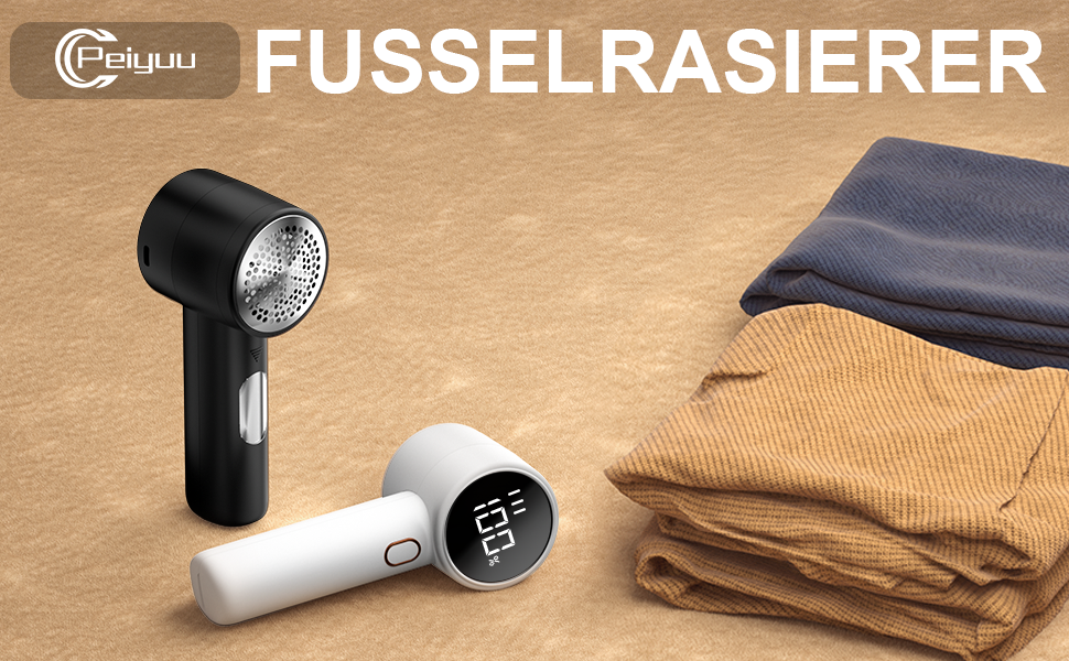 Електричний видалення ворсу для одягу Elfenbein: 6 лез, 3 швидкості, LED-дисплей