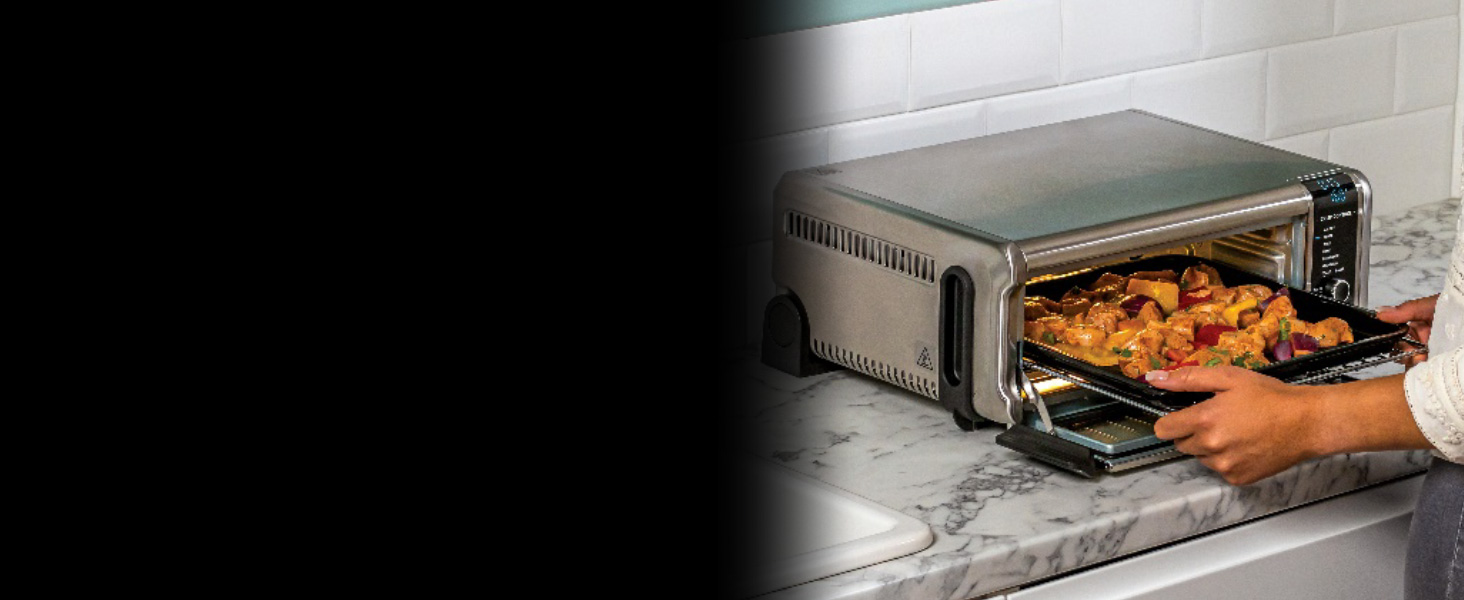 Ninja Foodi Міні-піч 8-в-1 SP101EU: Air Fry, Гриль, Випічка, та інші функції | Срібно-чорний колір