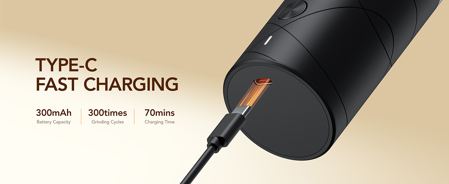 Електричні млини для солі та перцю Sangcon, 2 швидкості, перезаряджувані, 6 ступенів помелу, автоматичний набір з док-станцією, зручне використання (чорний)