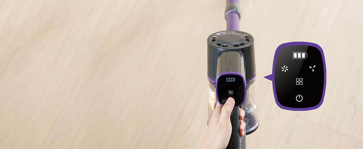 Бездротовий пилосос Vexilar Akku: 60 хв роботи, 45 kPa, 550 Вт, 6-в-1, LED дисплей, для дому та авто, видаляє шерсть тварин