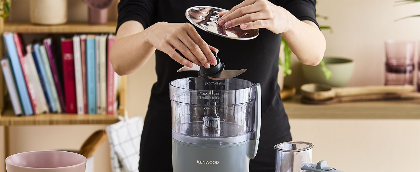 Кухонний комбайн Kenwood MultiPro Go FDP22.130GY, 650 Вт, 1,3 л, Кольори: блакитний та сірий