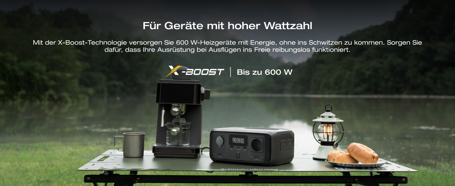 Портативна електростанція EcoFlow RIVER 3, 245 Wh, LFP акумулятор, до 600 Вт, 2x час роботи з GaN, <20 мс UPS, сонячний генератор для кемпінгу та подорожей (відновлений)