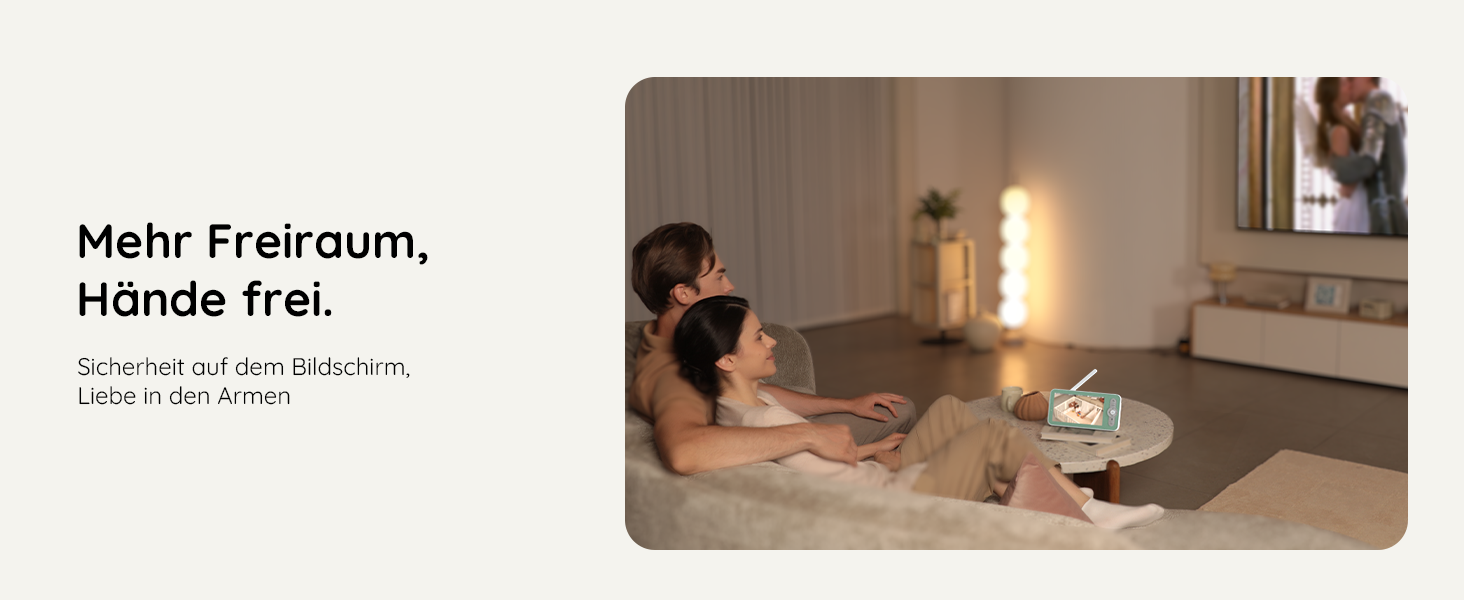 BOIFUN Додаткова камера для немовлят 6T 2K WiFi: відеоняня з нічником, датчиком руху/плачу/звуку, AI-відстеженням, датчиком температури та вологості, записом відео