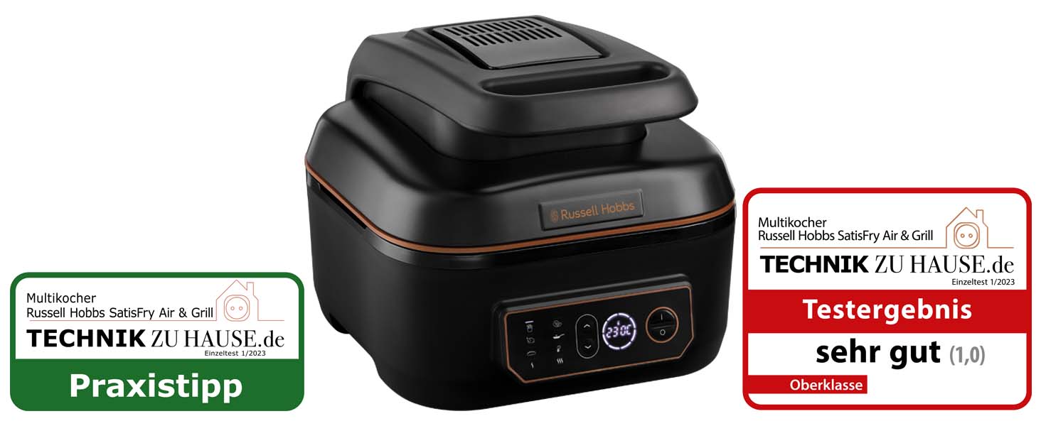 Фритюрниця Russell Hobbs SatisFry XL 5.5л з Rapid Air: гриль, мультиварка, повільне приготування, випікання