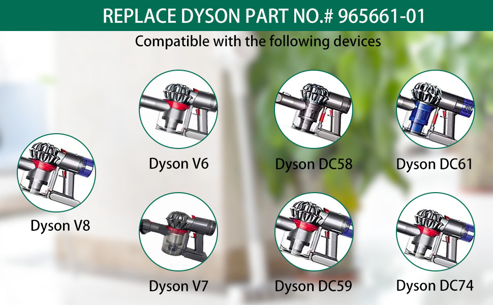 Змінний фільтр для абсолютного пилососа Dyson V10 SV12 Cyclone Animal, 4 шт. и, DY-969082-01