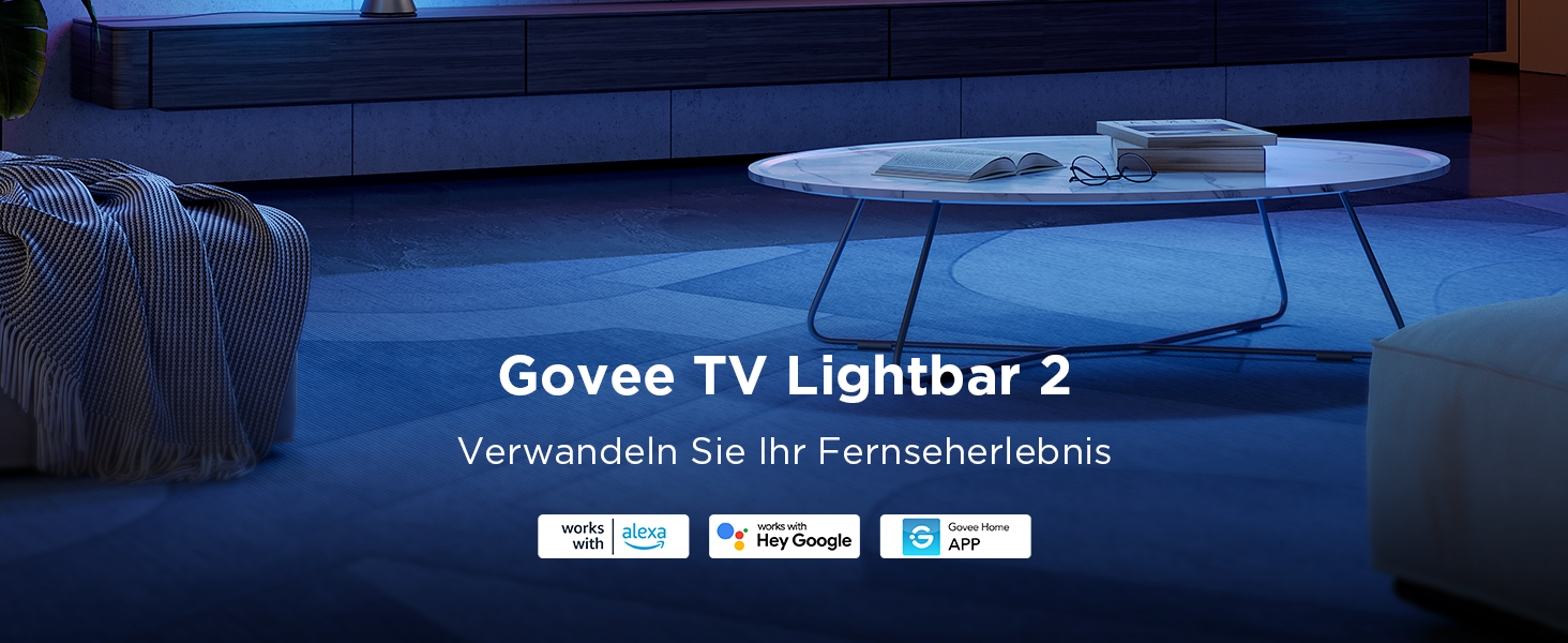 Світлодіодні LED-панелі Govee RGBICWW для підсвічування телевізора та ігрової зони, 31 дюйм