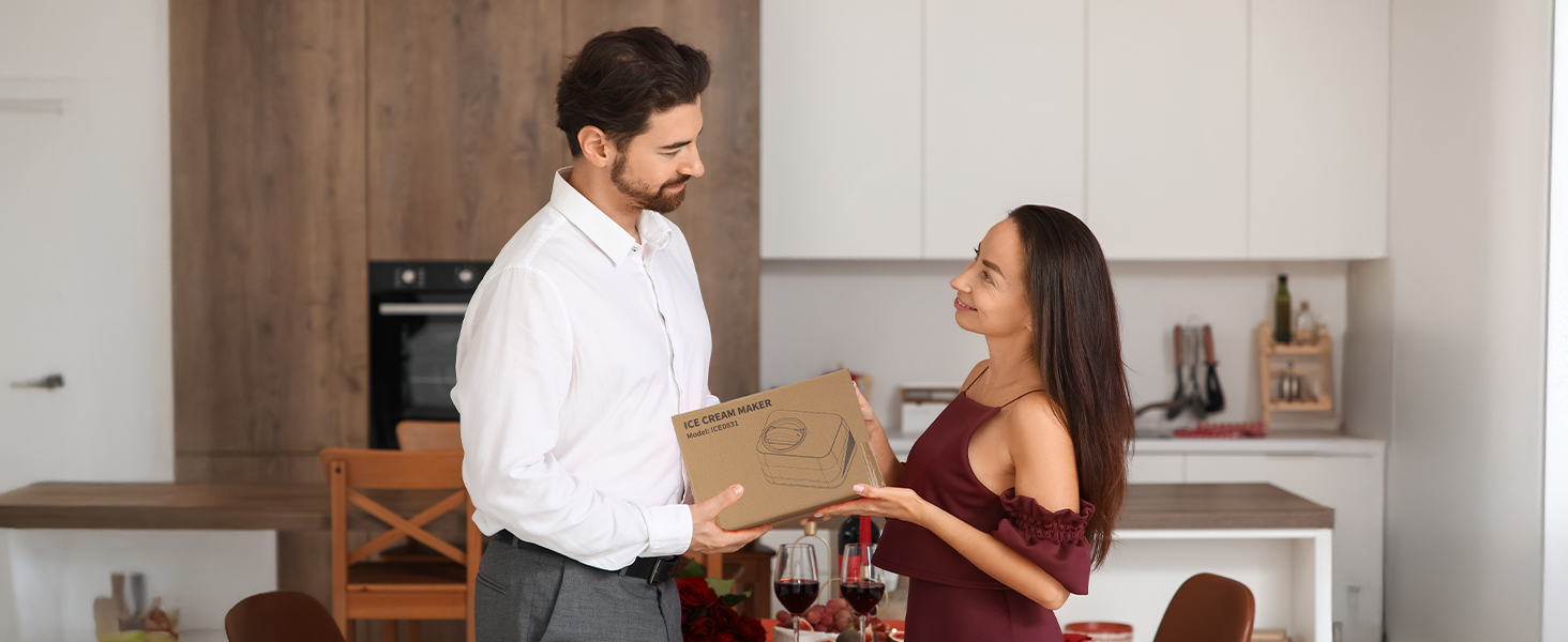 Машина для приготування льоду з компресором 1л, самостійно охолоджувана знімним контейнером для льоду, з лопаткою/мірювальним циліндром з позначками