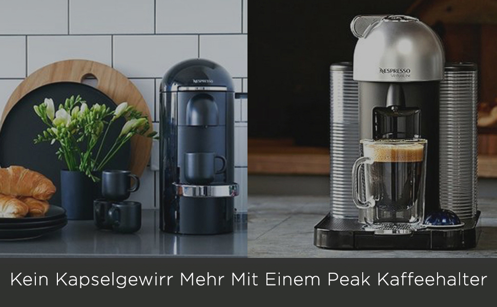 Тримач для капсул Peak Coffee NESPRESSO vertuo 30 тримач для капсул підставка для капсул тільки для великих капсул Vertuoline - з додатковим місцем для зберігання в