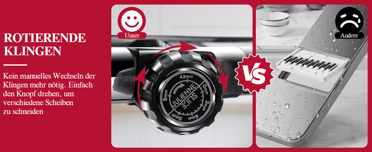 Машинка для нарізання овочів Mastertop Mandoline, 5-в-1, з нержавіючої сталі, регульована, для нарізання соломкою, скибочками та тертям