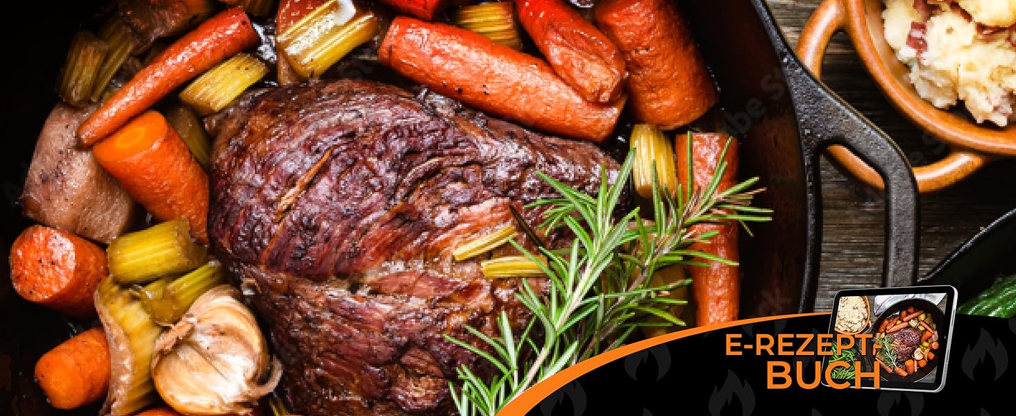 Чавунний казан Dutch Oven 9л з ніжками та знімачем кришки, набір для приготування їжі на відкритому вогні (на 6-10 осіб)