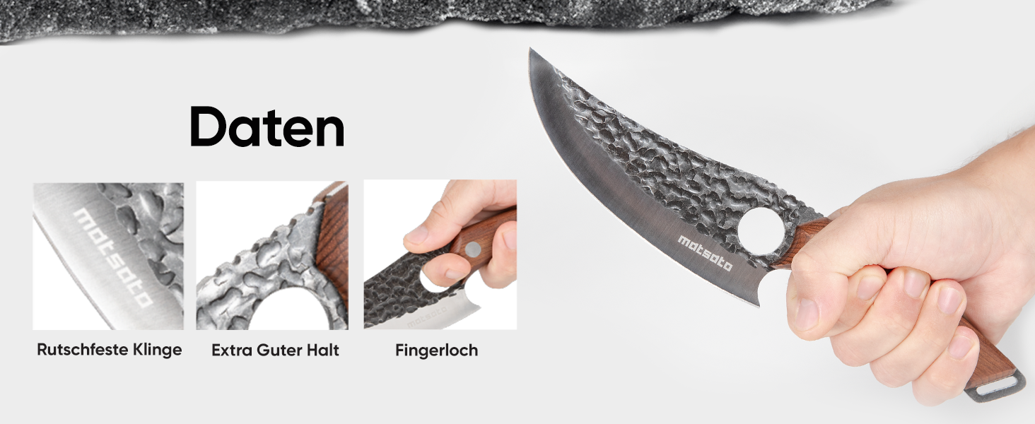 Ніж кухарський Matsato 15 см - оригінальний кухонний ніж для нарізання та подрібнення