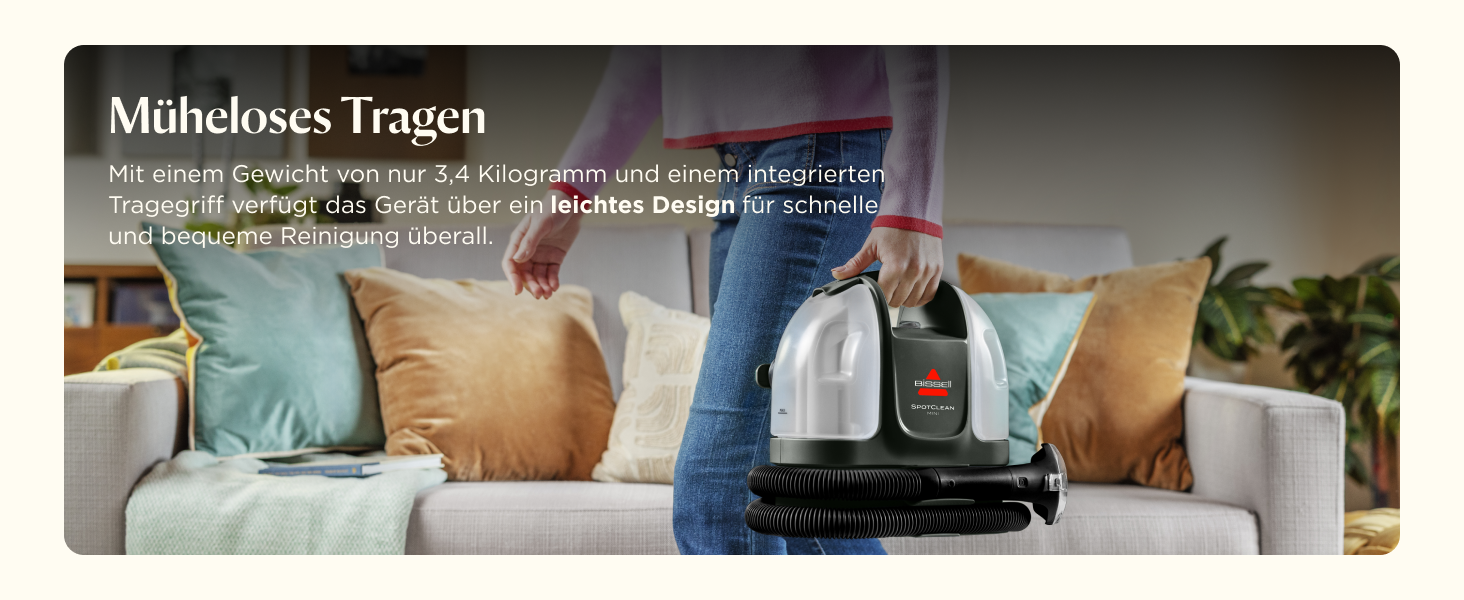 Портативний мийник для килимів Bissell SpotClean Mini 41491 - компактний, для дому та авто