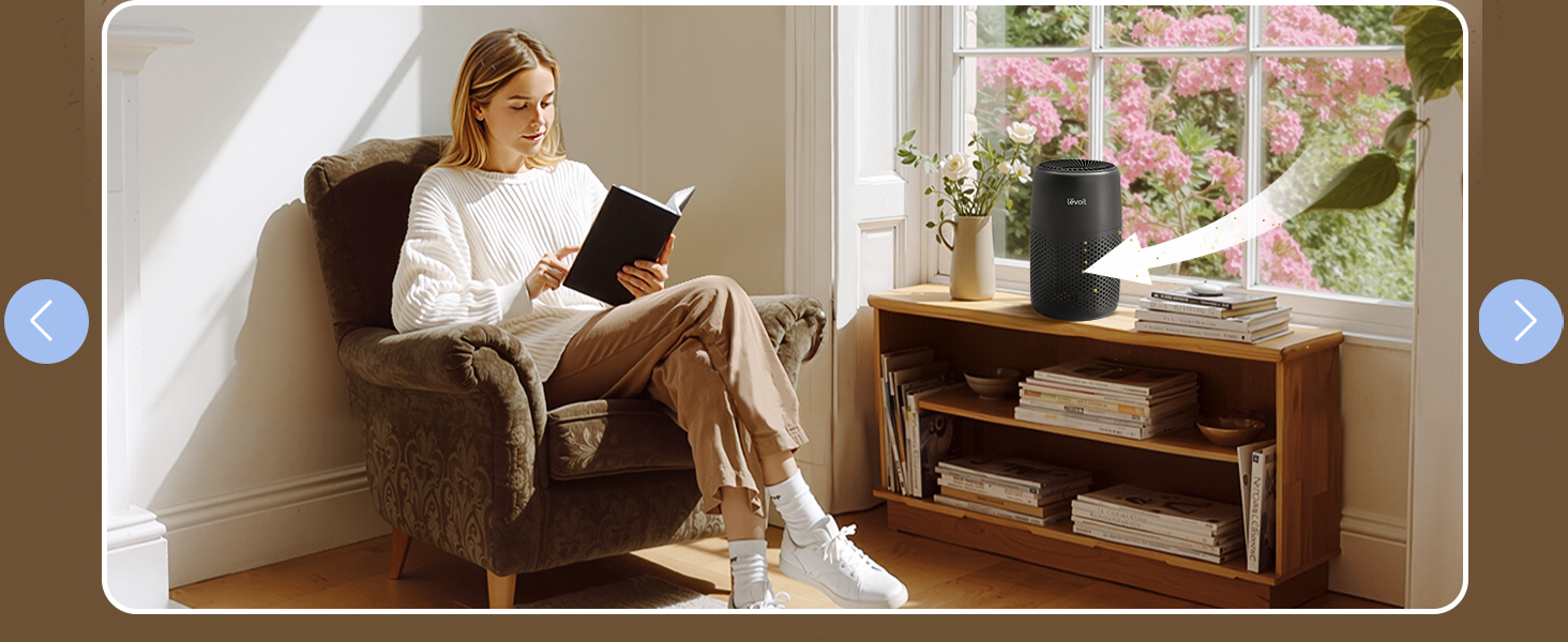 Повітряочисник LEVOIT Core Mini з ароматерапією, HEPA-фільтр, чорний