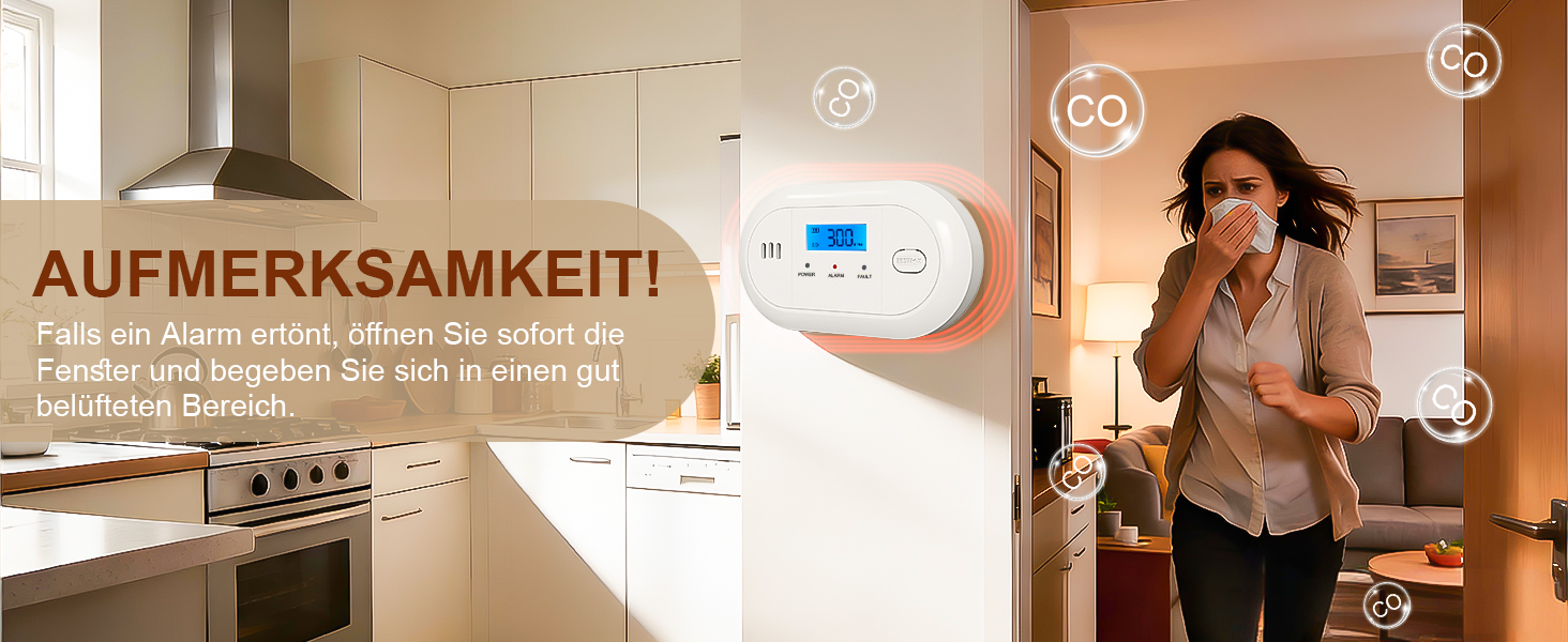 Портативний детектор чадного газу (CO) з LCD-дисплеєм, індикатор рівня вуглекислого газу, 1 шт.