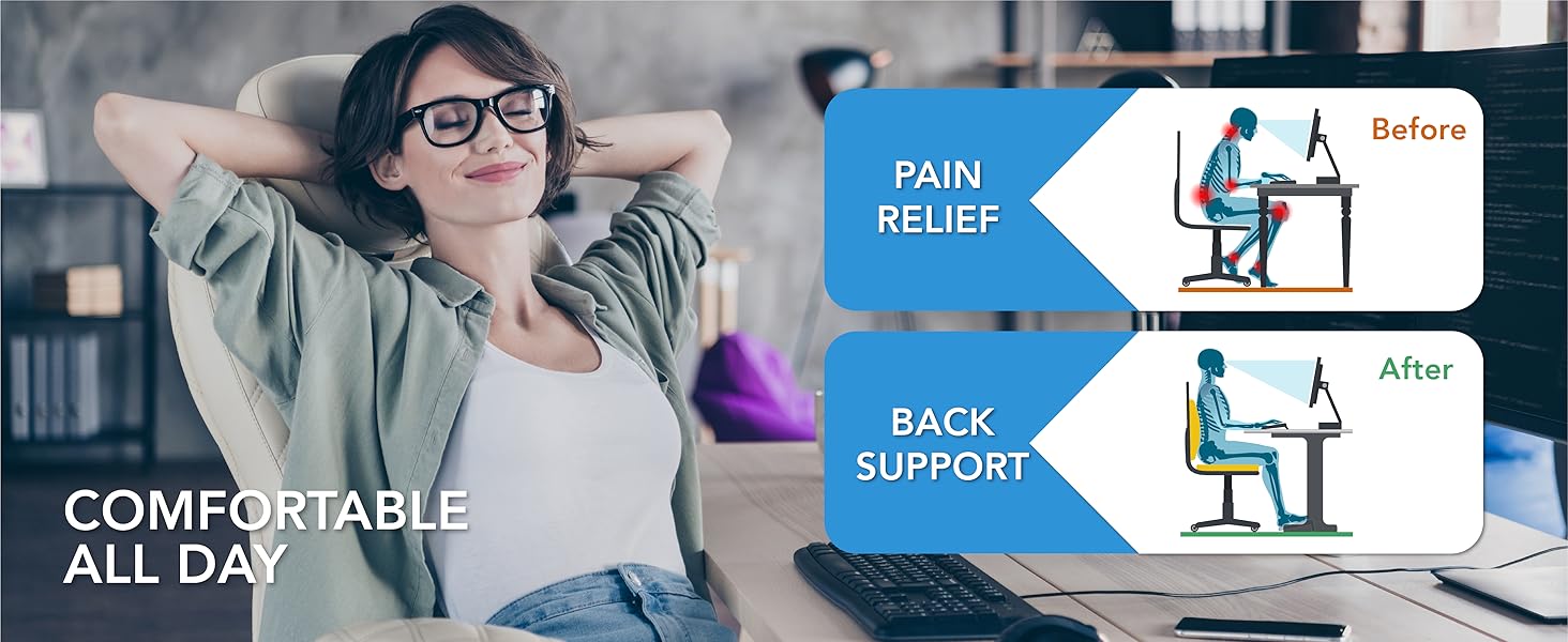 Подушка для підтримки попереку, Memory Foam, для спини, автомобіля, офісу, інвалідного візка (Коричнева)