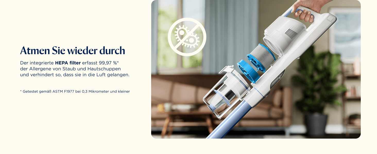 Акумуляторний пилосос Bissell PowerClean FurGuard для шерсті тварин з HEPA-фільтром, 2500 mAh, 50 хв роботи