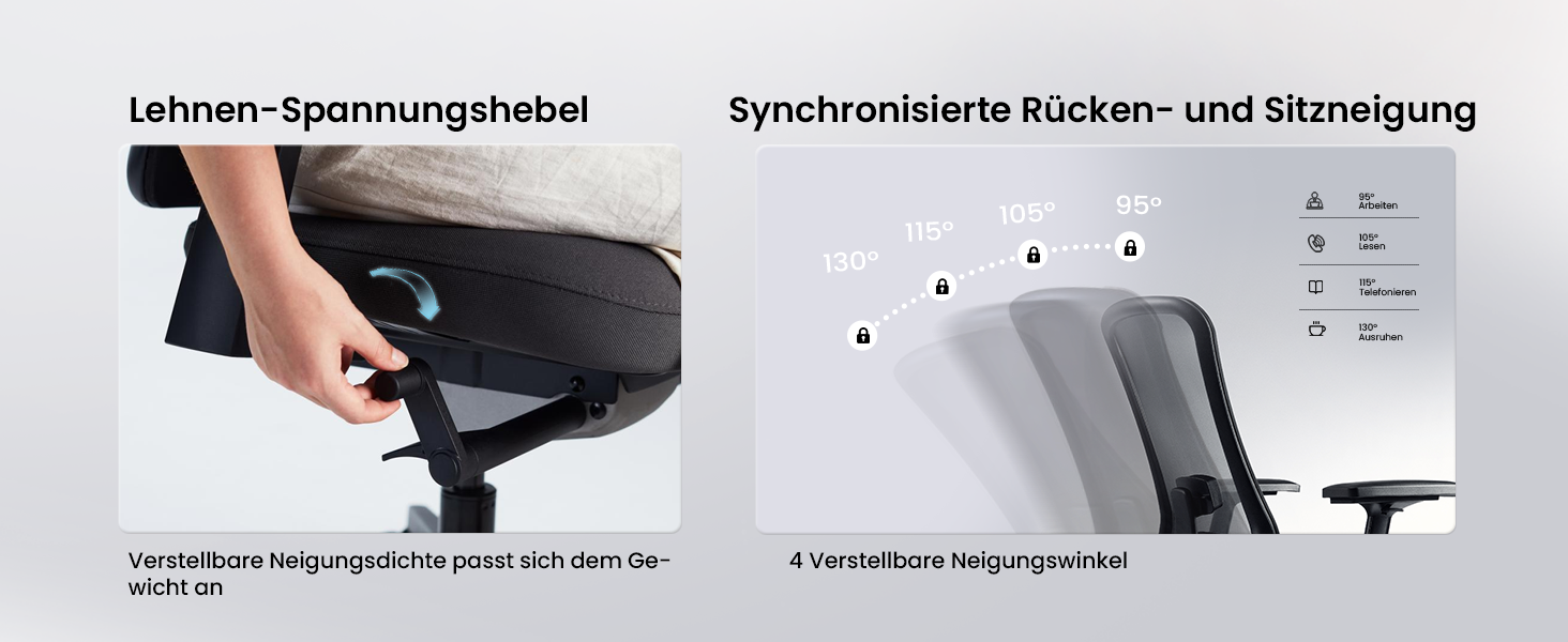 Офісний стілець ProtoArc Flexer Pro чорний з регулюванням глибини сидіння та дихаючою спинкою