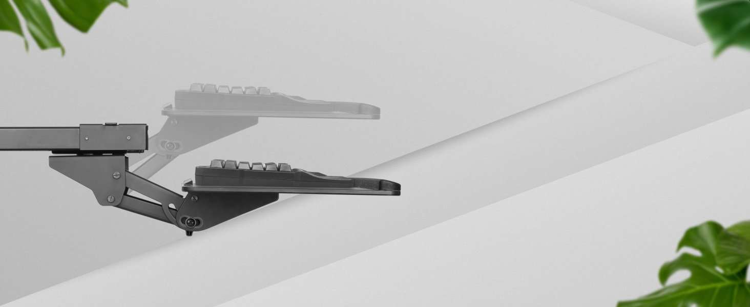 Підставка для клавіатури Ricoo - висувна, поворотна, настільна, універсальна, ергономічна, для ПК, CZ0200