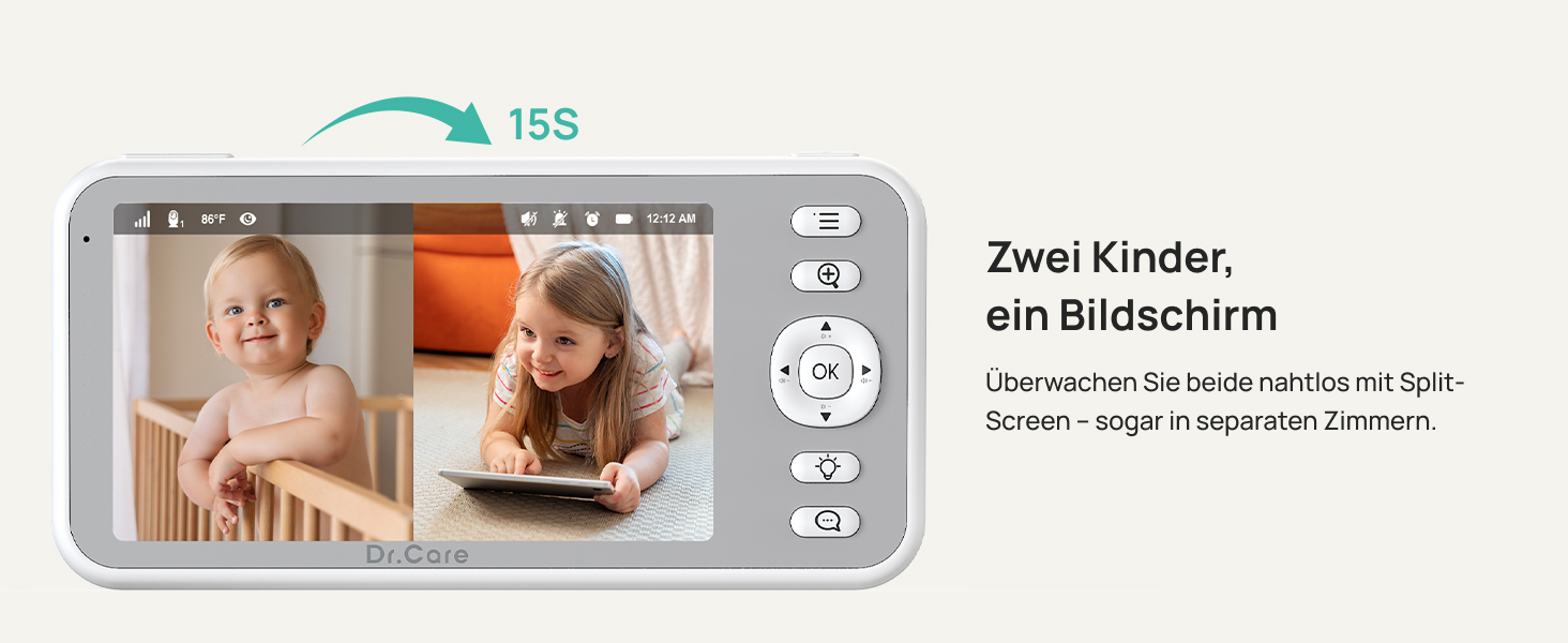 Відеоняня Dr.Care LumiView з камерою та монітором 5