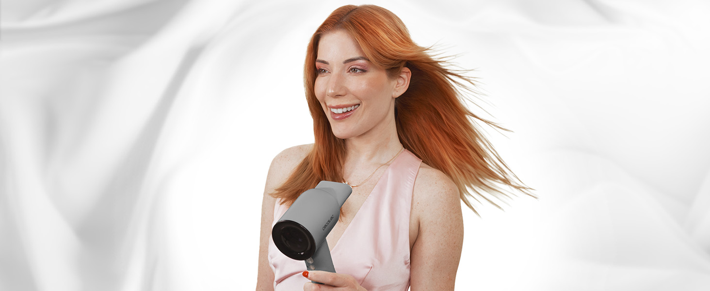 Фен Cecotec Ionicare Rockstar Nano Iontech Champagne з плазмою, 110 000 об/хв, дисплеєм та функцією збереження налаштувань