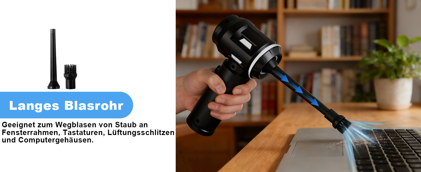 Акумуляторний ручний пилосос Citybee 4 в 1, бездротовий міні-пилосос для авто та дому, 25000Па, безщітковий двигун, 3 режими потужності, для шерсті тварин (чорний)