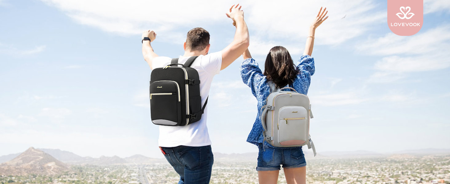 LOVEVOOK Рюкзак ручної об'єм Ryanair, 40x20x25 см, для ноутбука 13.3