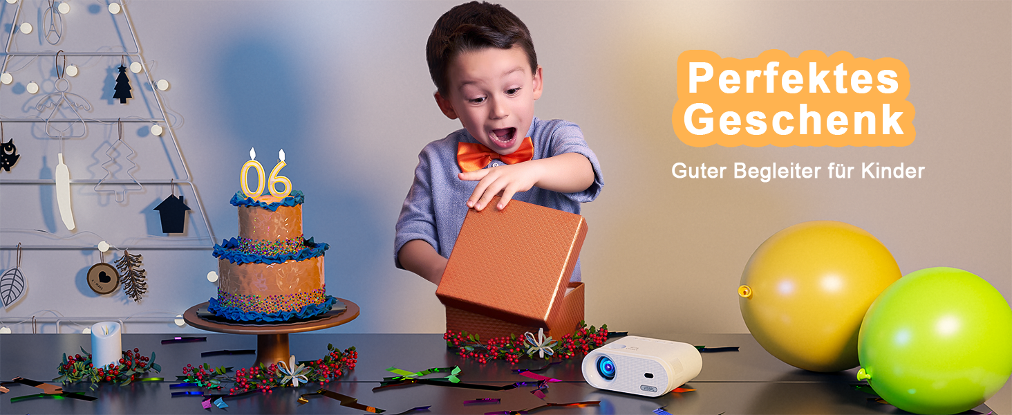 Міні проектор 16000L з штативом, Full HD 1080P, 50% зум, ±15° корекція трапеції, HDMI, USB, AV - сумісний з телефоном