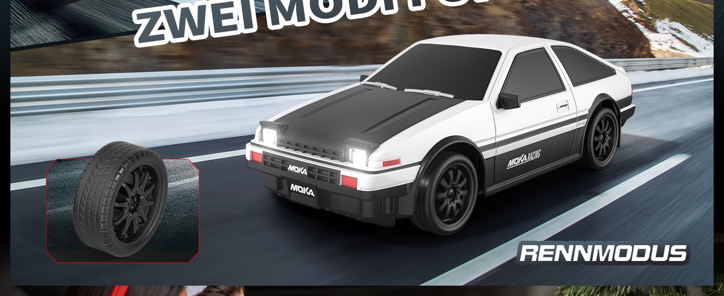 RC Дрифт Автомобіль 1:24 Mini 4WD 2.4GHz, 25 км/год, LED підсвічування, Подарунок для хлопчиків від 6 років