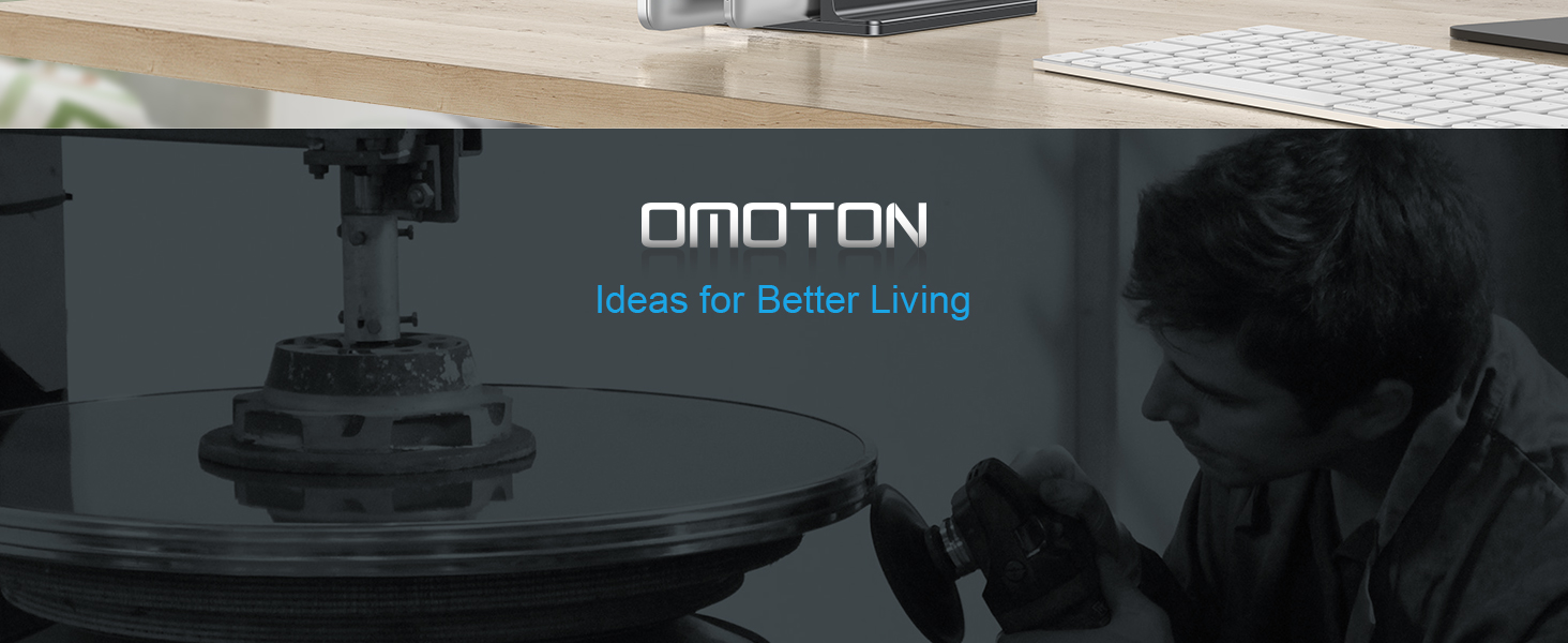 Підставка для ноутбука OMOTON: регульована, чорна, до 17.3 дюйма | MacBook Air/Pro