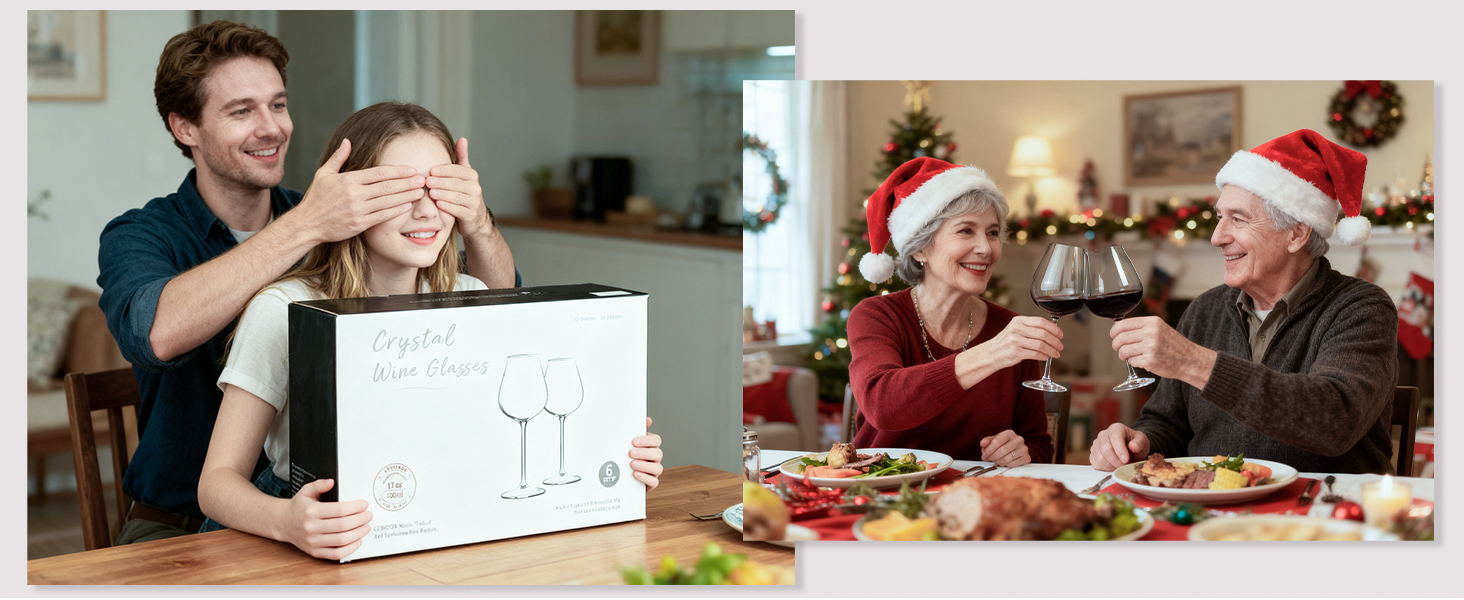 Набір келихів для вина PROST! 6 шт. 491 мл, без свинцю, для червоного та білого вина, 496 мл (набір 6 шт.)