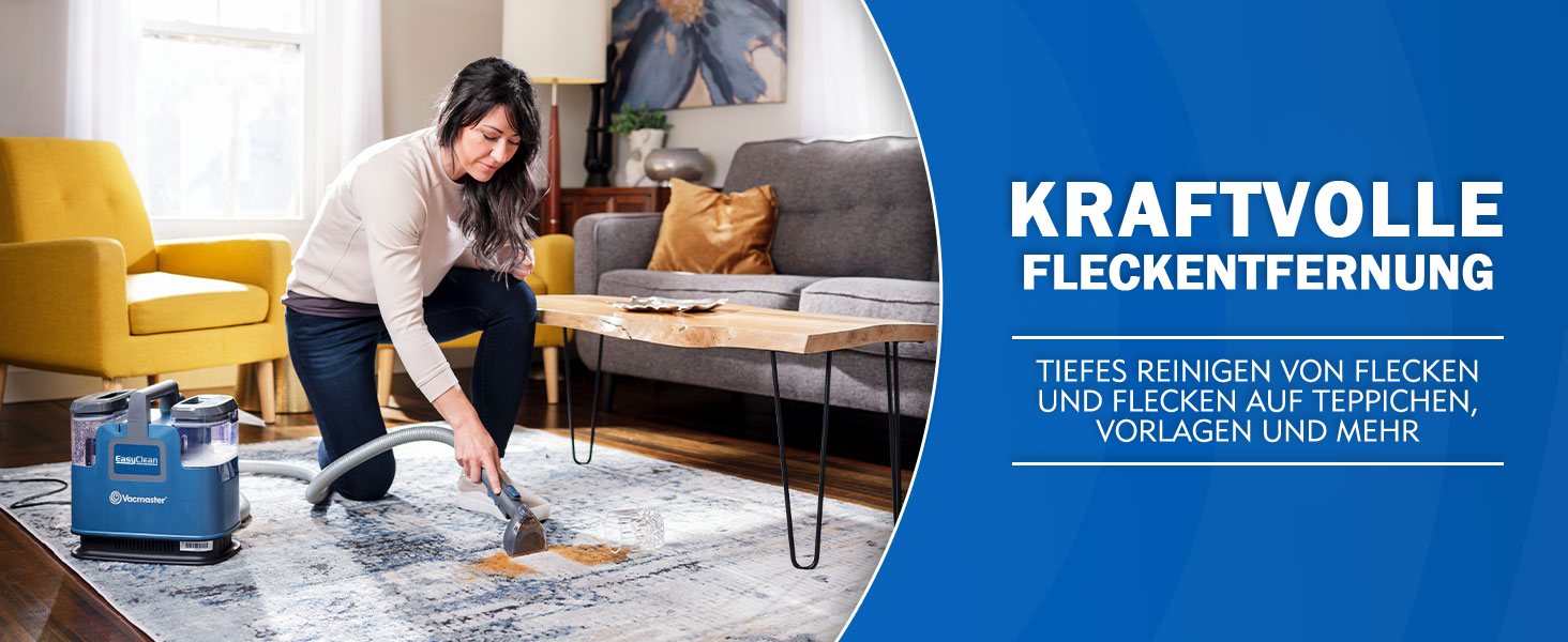 Vacmaster 500W Вакумний пилосос для чищення килимів та м'яких меблів, 17kPa, для дому та автомобіля, SCB0501